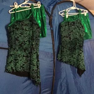 Matching 2 piece dance costume